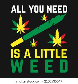 Cannabis Weed Stoner 420 T-Shirt Vector