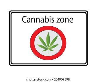 Cannabis zone - white