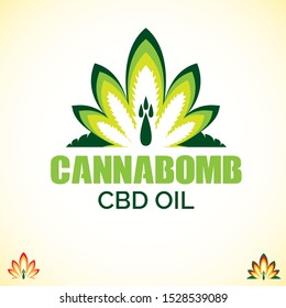 Cannabomb logo vector.
a concept that combine weed and blast