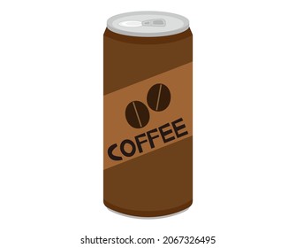 Canned coffee. Can. Vector illustration.