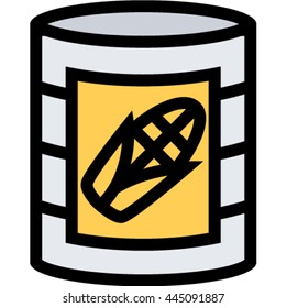 canned corn outline icon