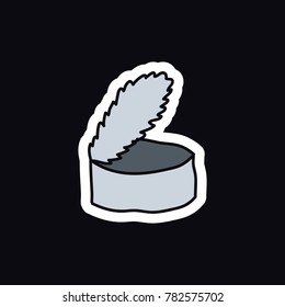 canned doodle icon