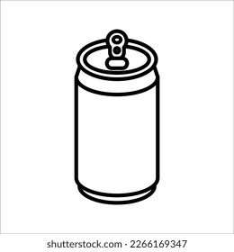 canned drink icon on white background