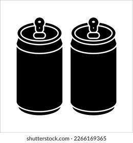 canned drink icon on white background