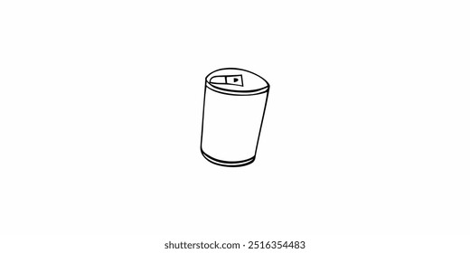 canned drink outline design for kids printable coloring book