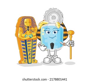 The Canned Fish Ancient Egypt Cartoon. Cartoon Mascot Vector