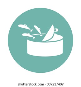 Canned fish icon
