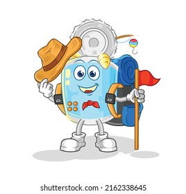the canned fish scout vector. cartoon character