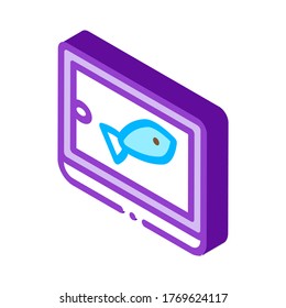 Canned Fish Tin Icon Vector. Isometric Canned Fish Tin sign. color isolated symbol illustration