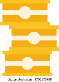 Canned fish vector icon flat isolated