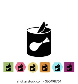 Canned food icon