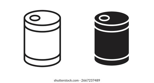 Canned food icon elements. doodle graphics icons.