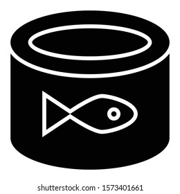 canned food icon glyph vector design