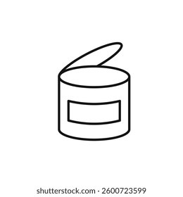 Canned food icon isolated. simple vector icon on white background