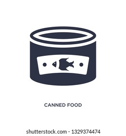 canned food icon. Simple element illustration from camping concept. canned food editable symbol design on white background. Can be use for web and mobile.