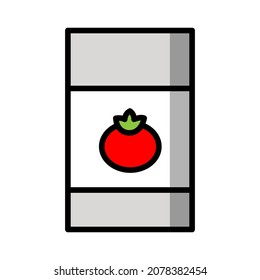 Canned food icon vector illustration on white background