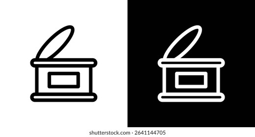 Canned food icon vector simple element illustration editable