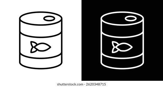 Canned food icon vector for web and mobile app. Symbol isolated.
