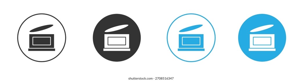 Icono de comida enlatada para el Web, móvil. Ilustración vectorial