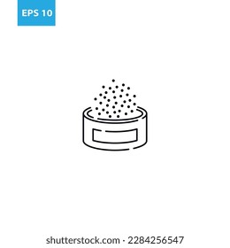 Canned food outline icon Vector illustration