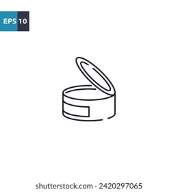 Canned food outline icon Vector illustration