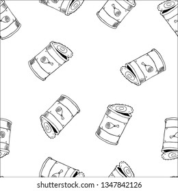 canned food pattern vector sketch