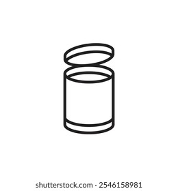 Canned Food thin line vector icon