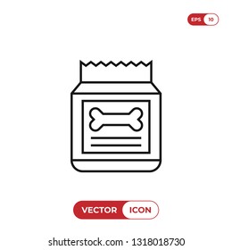 Canned food vector icon