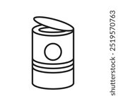 Canned foodline icon. vector illustration. EPS10