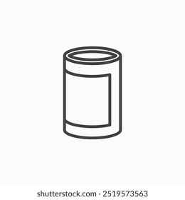 Canned foodlinesimple icon in line style.