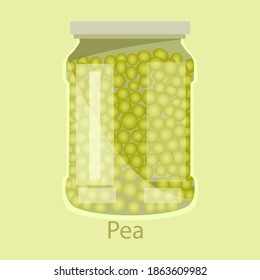 Canned Green Peas In A Jar