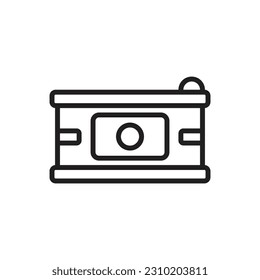 Canned Milk Outline Icon Vector Illustration