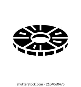 canned pineapple glyph icon vector. canned pineapple sign. isolated symbol illustration