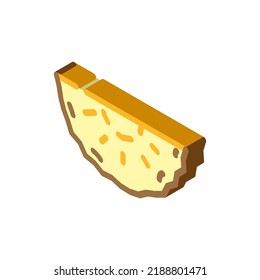 canned pineapple wedges isometric icon vector. canned pineapple wedges sign. isolated symbol illustration