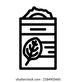 canned spinach line icon vector. canned spinach sign. isolated contour symbol black illustration