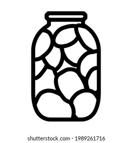 Canned Tomatoes Icon. Bold outline design with editable stroke width. Vector Illustration.