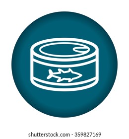 Canned Tuna Icon. Vector Eps 10.