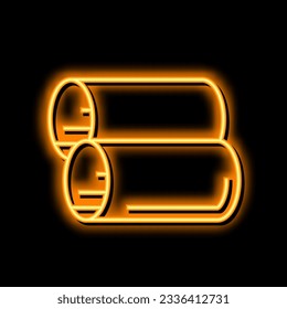 cannelloni pasta neon light sign vector. cannelloni pasta illustration