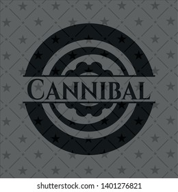 Cannibal dark emblem. Vector Illustration. Detailed.