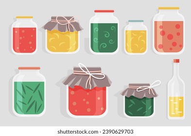 Canning vector illustration. Preserve essence each season with timeless canning concept Conserved wonders in jars, pantrys legacy and tribute to art preservation Canning, transformative process turns