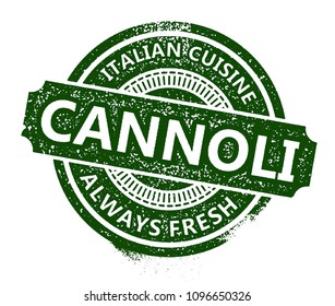 Cannoli Rubber Stamp