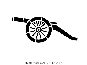 cannon, alliteration - vector icon