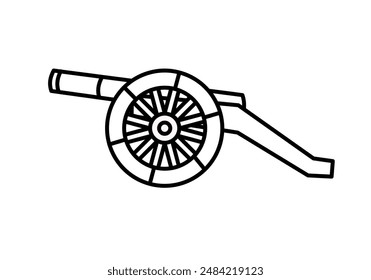 cañón, aliteración - Vector icon