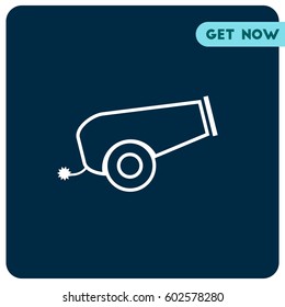Cannon Ball Machinery Vector Icon