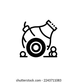 icono de cannon cirs. ilustración vectorial