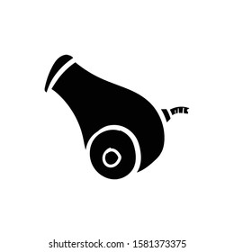 cannon doodle  icon vector hand drawing 