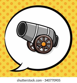 Cannon doodle, speech bubble