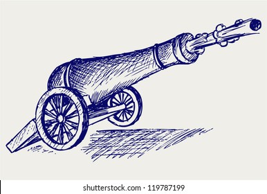 Cannon. Doodle style