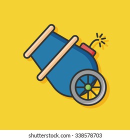 Cannon flat icon