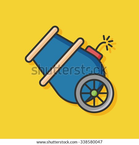 Cannon flat icon